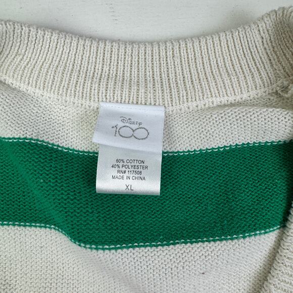 Disney 100 Retro Reimagined Rainbow Stripes Mickey Mouse Cardigan Women's XL - Picture 5 of 6